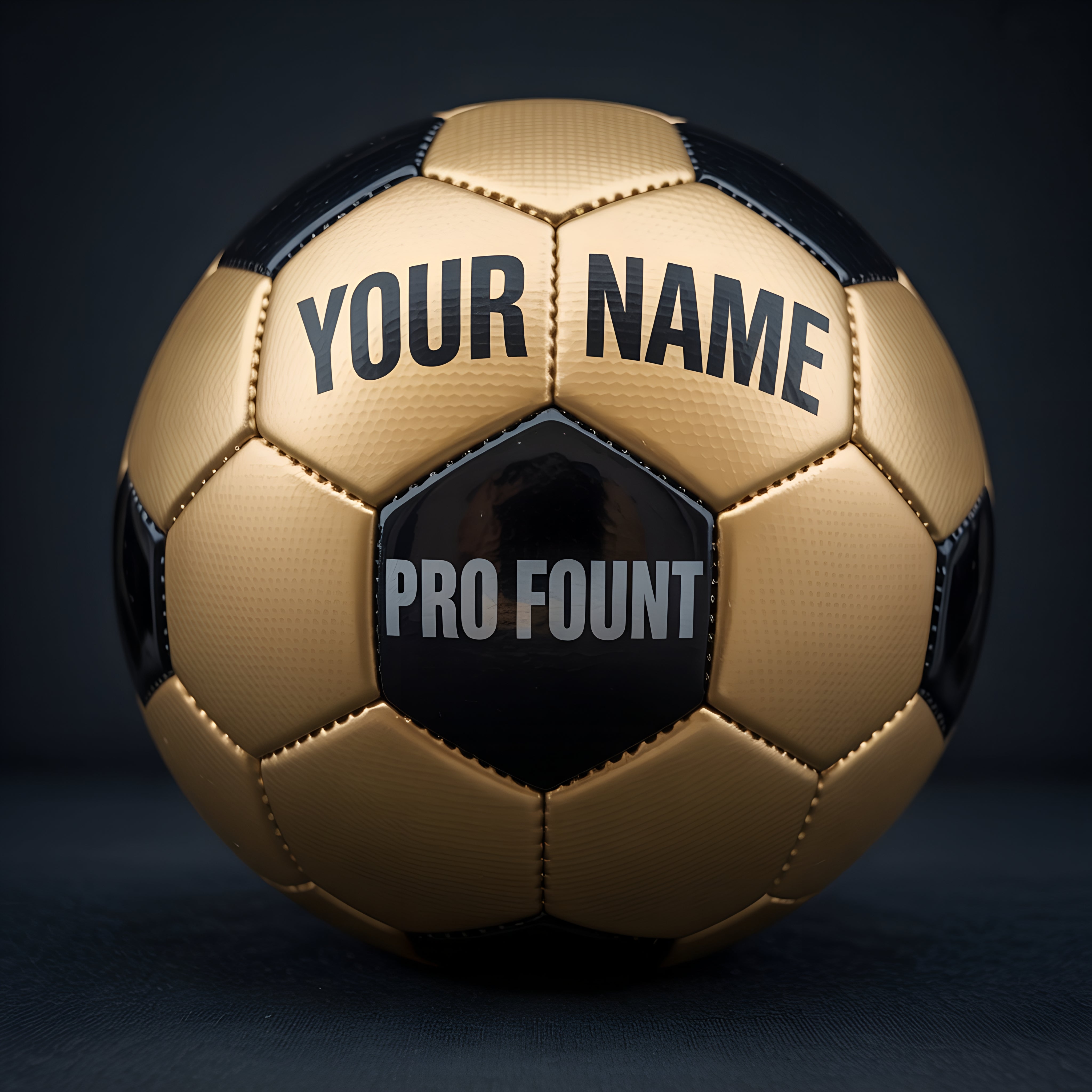 Your Champion Ball™ – Personalisierter Goldfußball in limitierter Auflage mit Vitrine